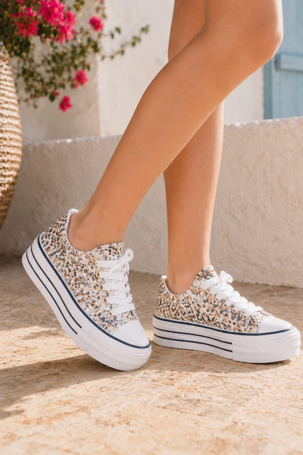 Sparkle Panterprint Sneaker – Summer Glow