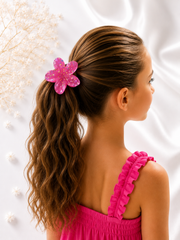 Fuchsia Glitter Haarklem | Trendy Kinder Haarclip