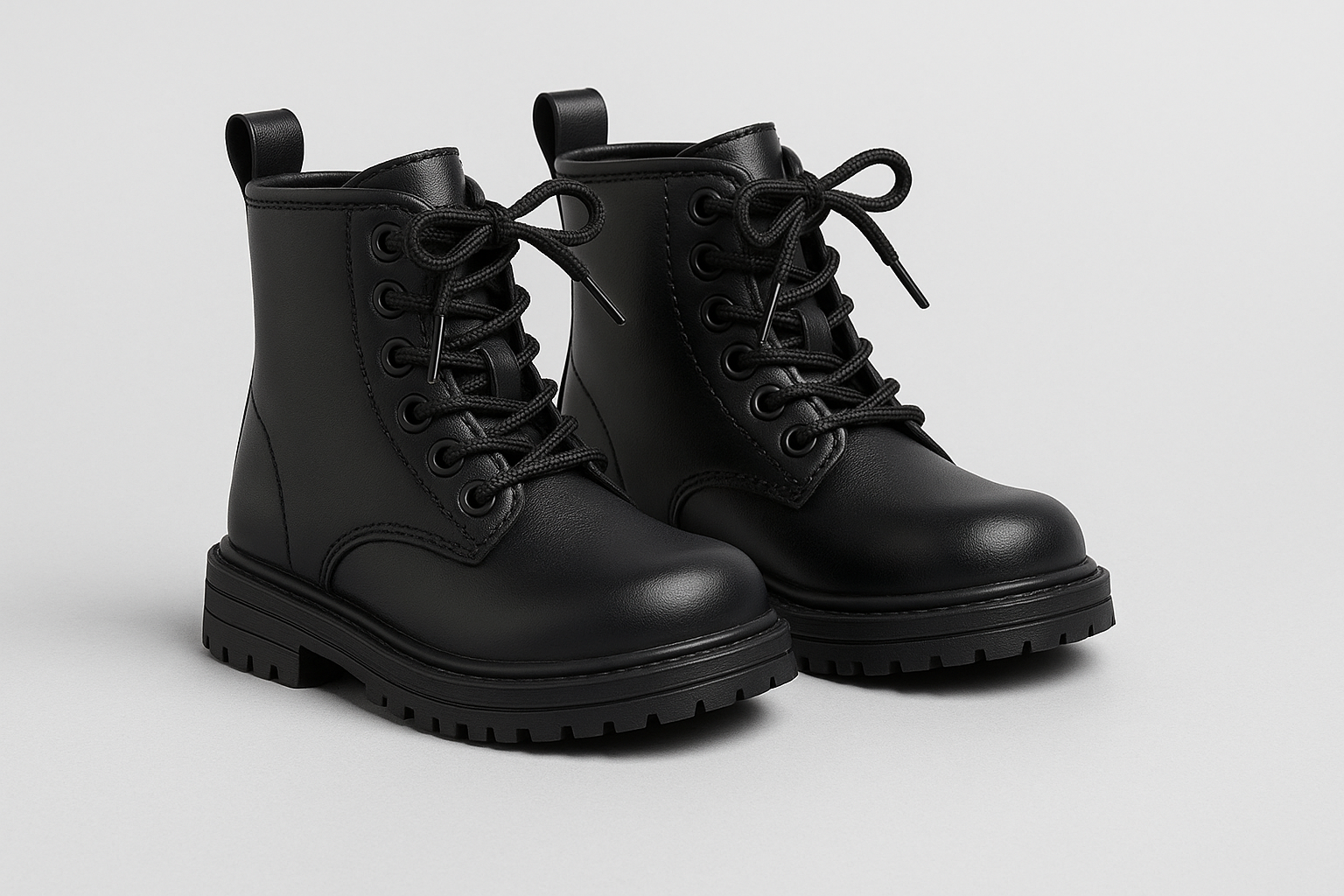 Fuzzy Lined Combat Boot