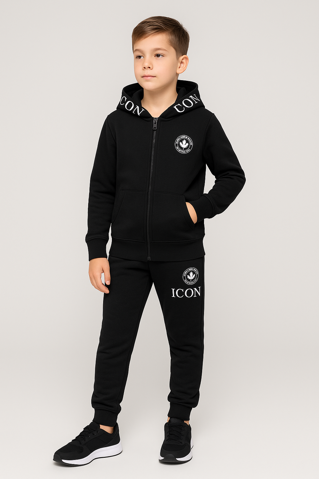 ICON Signature Jogging Set – Black Edition