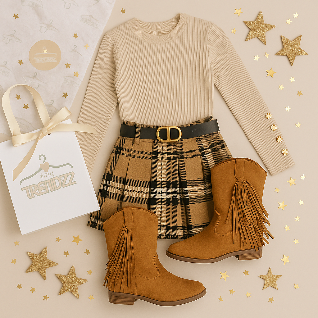 Beige Gold Button Rib Top