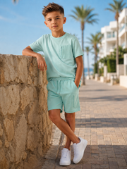 Mint Groene ICON | Jongens Zomerset –T-Shirt en Short