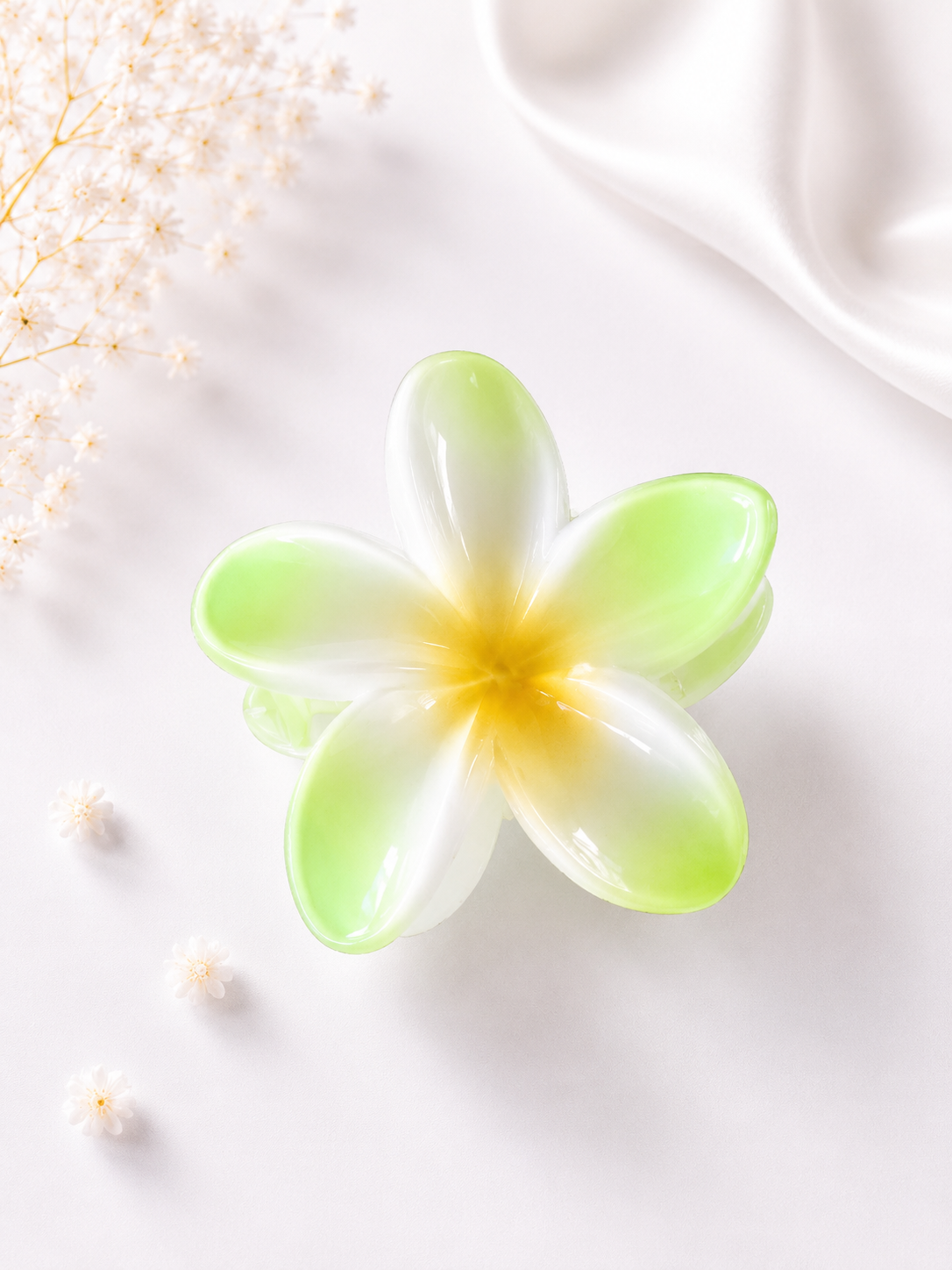 Groene Bloem Haarclip | Meisjes Haaraccessoires