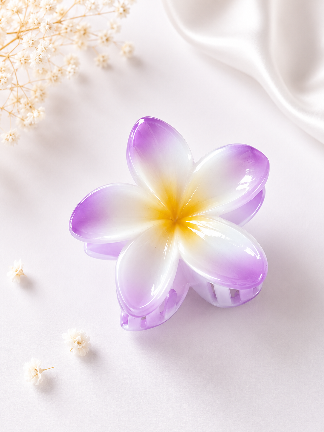 Tropical  flower haarklem Lila
