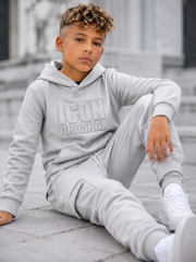 ICON Original Jongens Joggingpak Grijs – Hoodie & Cargo Broek